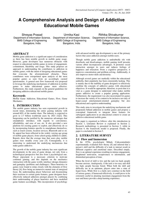 A Comprehensive Analysis and Design of Addictive Educational .